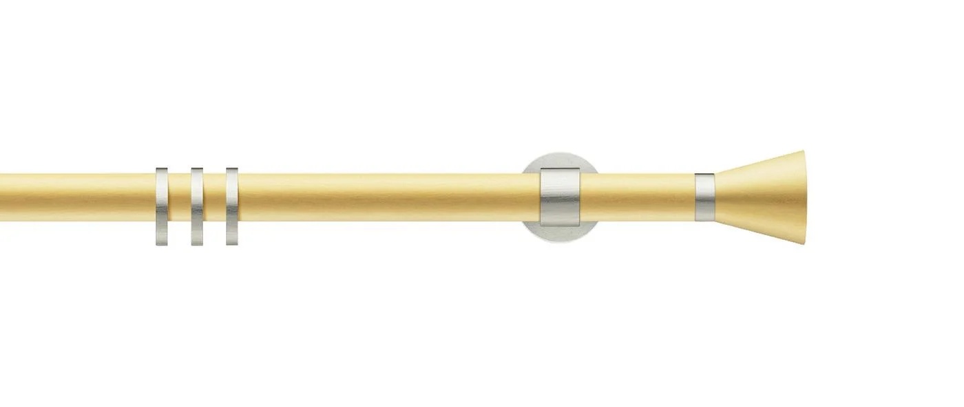 Brushed brass / brushed nickel